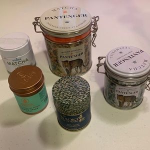 Matcha Lot of 5 Storage Tins